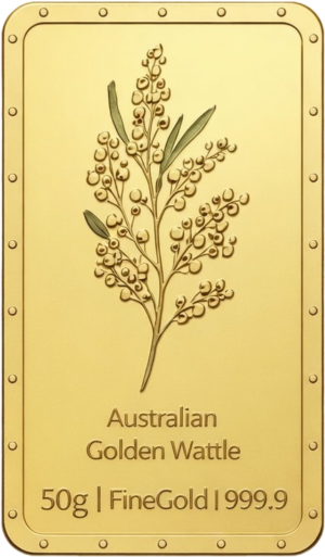 50 grams Aussiemint Gold Minted Tablet 9999 Gold